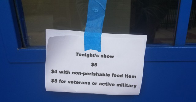 Punk Show Upcharges On Ticket Price For Veterans