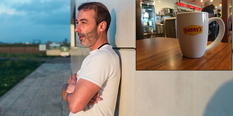 denny's, smoking section, alive