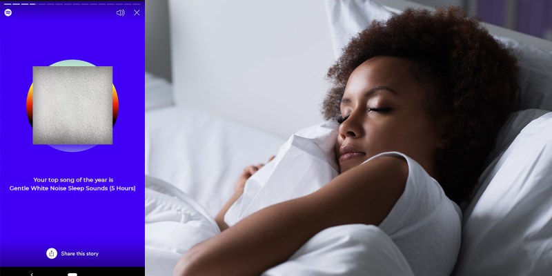 spotify, white noise, top song