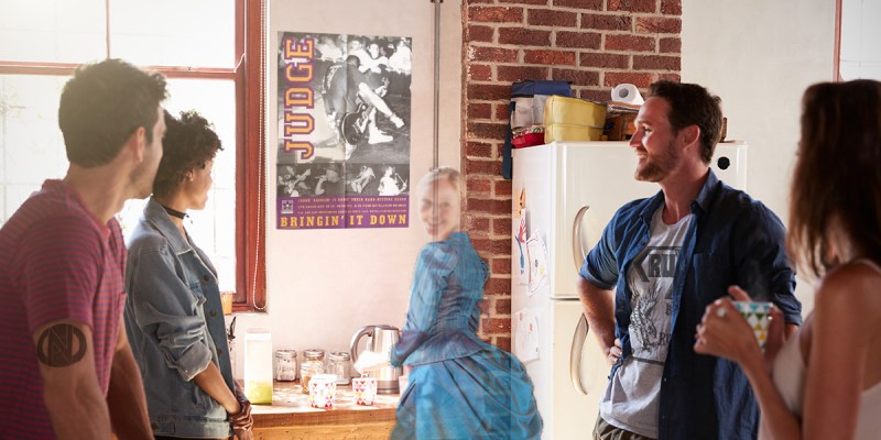 ghost, punk house, roommate