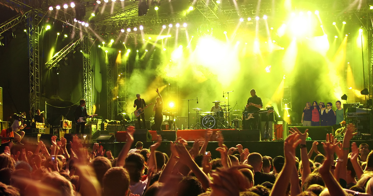 foo fighters, concert, fans