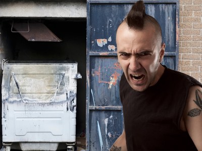 crust, dumpster, burger king