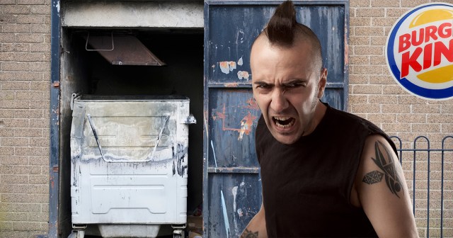 Crust Punk Horrified to Learn Where Dumpster Behind Burger King Gets Its Food