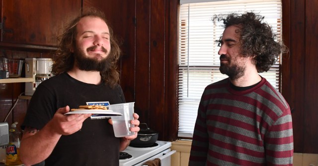 Punk Uses Both Sides of Plate to Save on Dishes