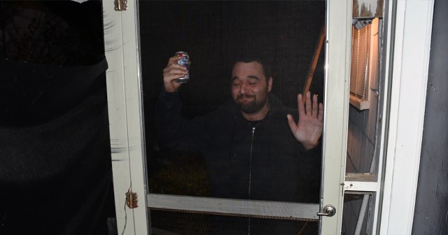 Screen Door at Party Functions as Sobriety Check