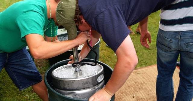 “Careful Out There, It’s Amateur Night!” Says Man About To Break Own Neck During Keg Stand