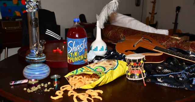 Funyuns and Shasta Left Out For Weed Guy