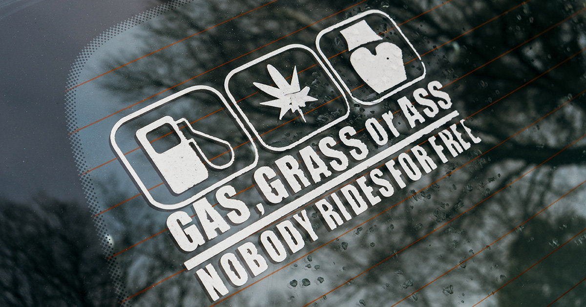 ass, grass, gas