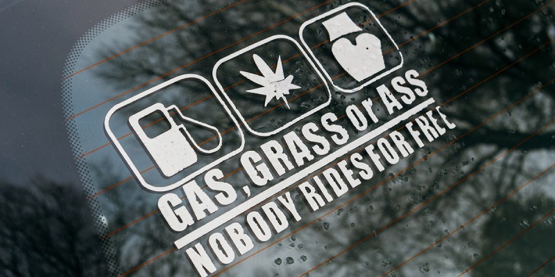 ass, grass, gas