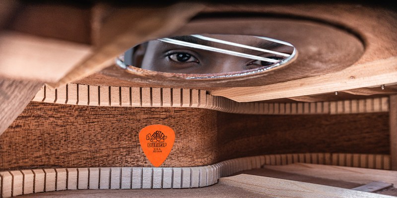 pick, clinging, guitar