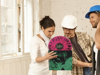 record, tile, splatter