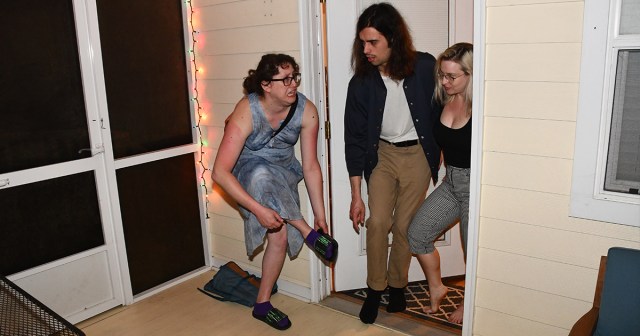 Punks Asked To Take Off Shoes at Finished Basement Show