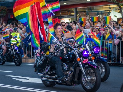 dykes on bikes, pride, infighting