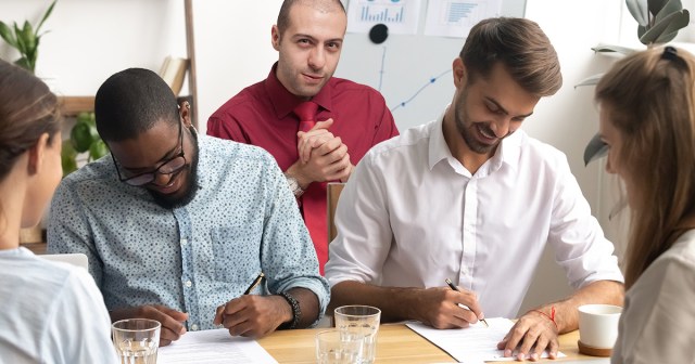 Record Exec Accidentally Says “They’re Gonna Sign It, They’re Gonna Sign It, Holy Shit, I Can’t Believe These Idiots Are Gonna Sign It,” Out Loud