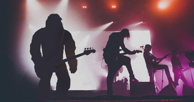 Bigfoot Killing It on Bass in Doom Metal Band