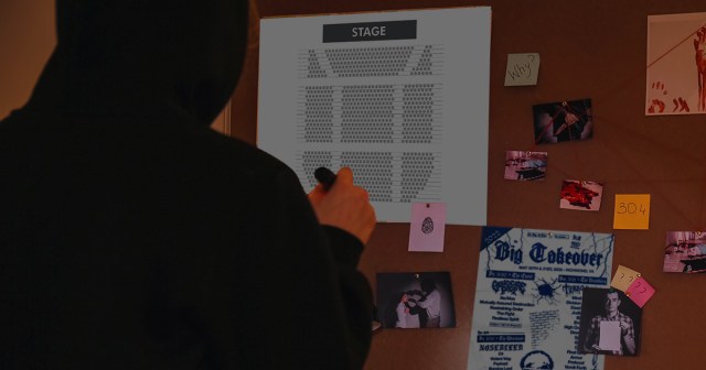 Aging Punk Checks Venue Schematic for Any Possible Seating Options Before Buying Tickets