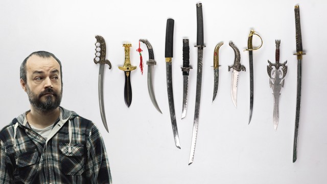 Single Man With Sword Collection Cannot Figure Out This Online Dating Thing