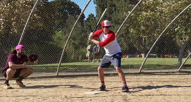 Punk Coming off Six Day Acid Trip Suddenly Realizes He’s at Bat During Last Inning of Intramural Softball Game for Company He Doesn’t Work For