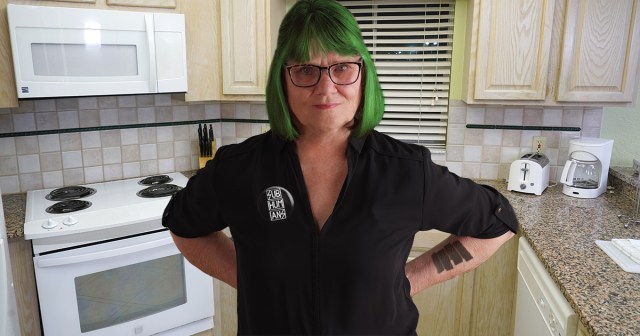 Punk Mom Insists on Trashing Place Before Company Arrives