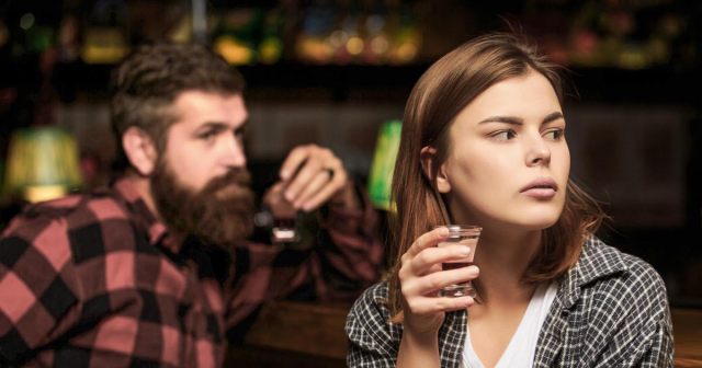 Man Determined to Protest Roe Decision for as Long as It Takes Pretty Woman at Bar to Overhear Him