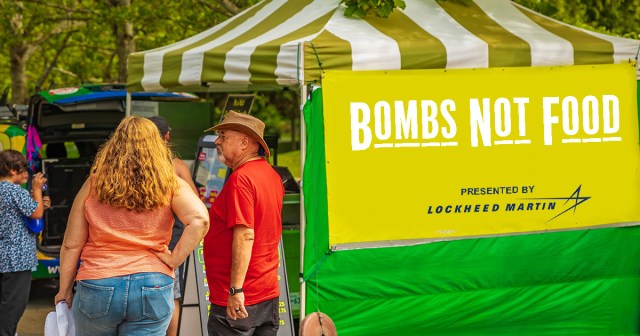 Lockheed Martin Holds “Bombs Not Food” Fundraising Event