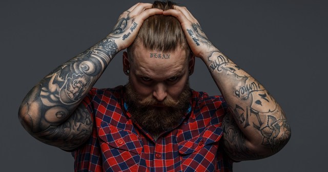 Report: Scariest Looking Dude A Straight Edge Vegan Pacifist