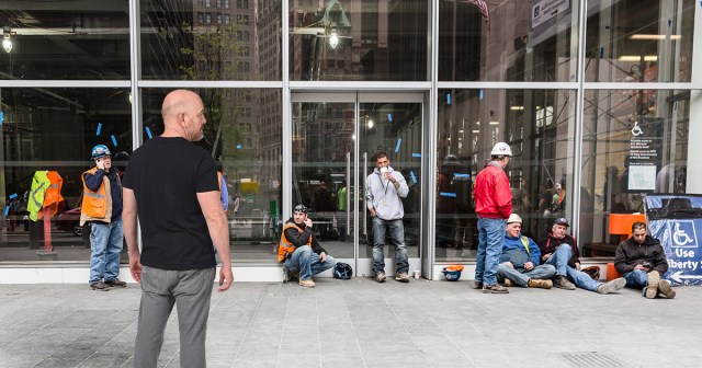 Construction Workers Thrilled When Local Dad Asks Them What They’re Building