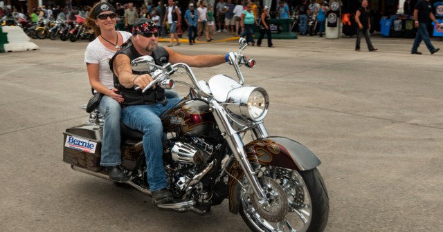 Uh-oh: I Forgot To Take the Bernie Sticker off My Harley Before Arriving at Sturgis