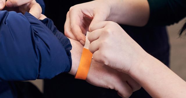 Door Guy in Training Fails “Sticking Arm Hair in Wristband” Test