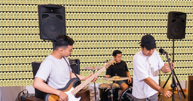 Vegan Covers Recording Studio Walls With Empty JUST Egg Bottles