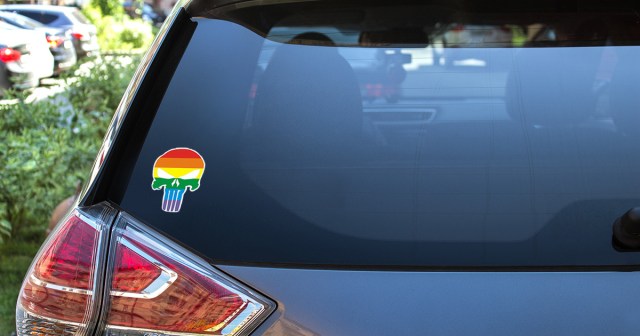 Rainbow Punisher Sticker Perfect for That Complete Fucking Wildcard In Your Life
