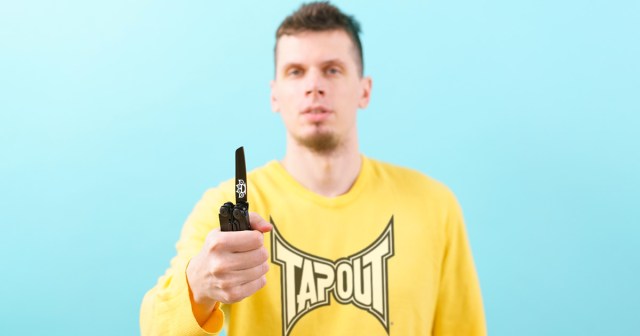 Five Finger Death Punch Fan Spends Entire Paycheck on Airbrush Stenciled Pocketknives Again