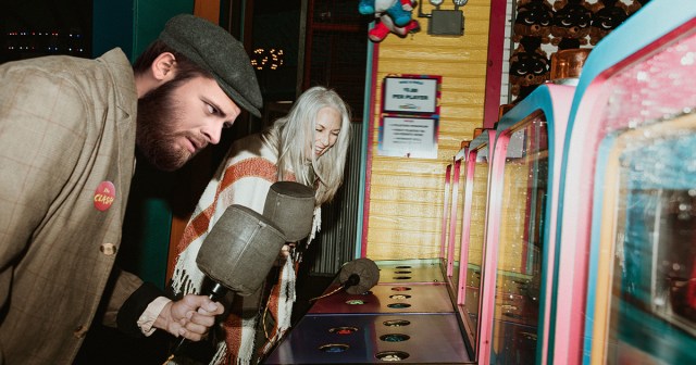 Drummer Extremely Embarrassed at Poor Whack-A-Mole Performance