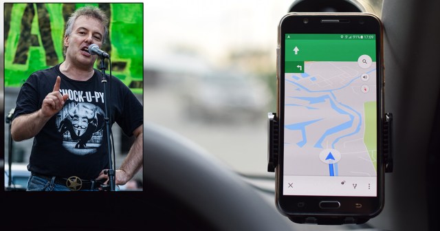 Jello Biafra GPS Voice Still Talking Even Though You Arrived at Destination an Hour Ago