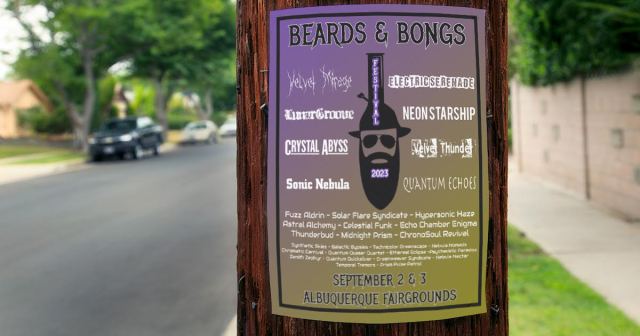 Band Graduates to 10-Point Font on Festival Poster