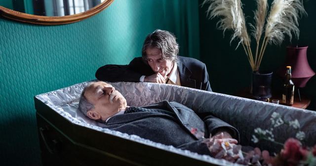 Funeral Ruined by Creepy Guy Just Lying There