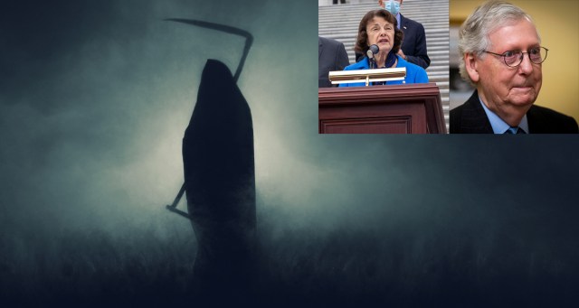 Mitch McConnell Relieved to Learn That the Black-Robed Skeleton He Kept Seeing Wasn’t There For Him