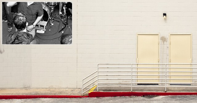 Cinder Block in Insurance Building Wall Yearns for College Years When It Kept Kick Drum in Place