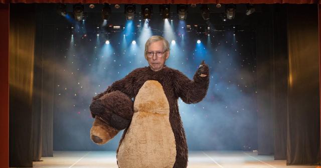 Masked Singer Silently Standing There Revealed to Be Mitch McConnell