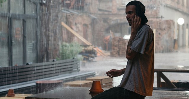 Punk Lights Cigarette With Single Match Despite 100 MPH Wind, Torrential Downpour