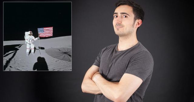 Moderate Conspiracy Theorist Believes Only Third Moon Landing Faked