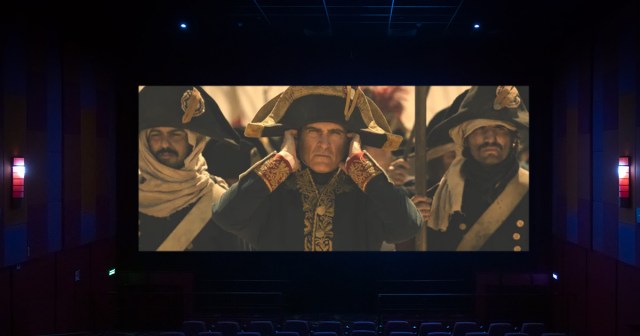 Theater Removes Front Row Seats So Dads Can Watch “Napoleon” Standing a Few Feet From Screen