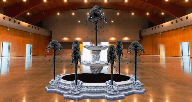 Climate Conference Attendees Dazzled by Crude Oil Fountain in Dining Hall