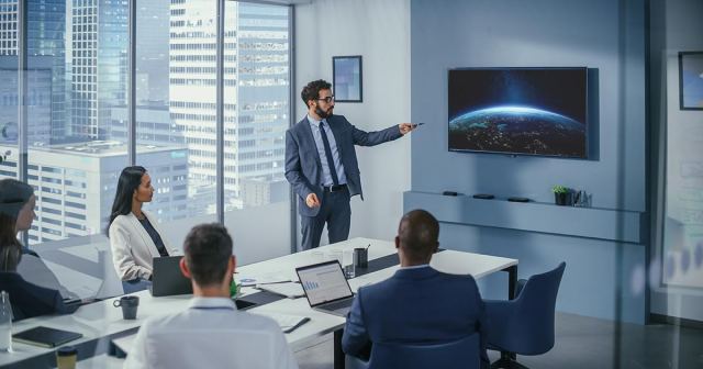 Meeting Mandatory So No One Misses CEO’s Slideshow Of Recent Vacation to Outer Space