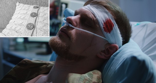 Man Rushed to Hospital After Accidentally Laying On Pillow With Decorative Button