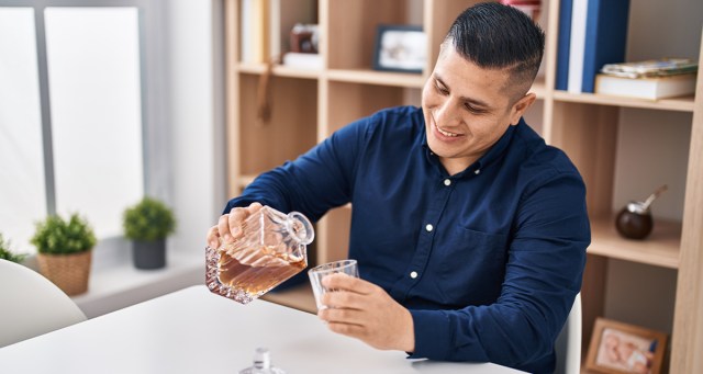 Man Achieves Perfect Work-Life Balance by Drinking on Job