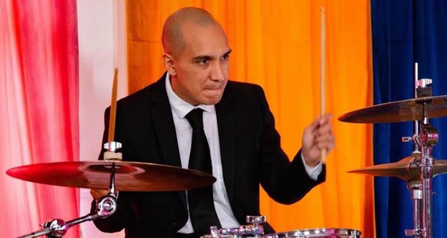 Drummer Feels Left Out After Synchronized Jump