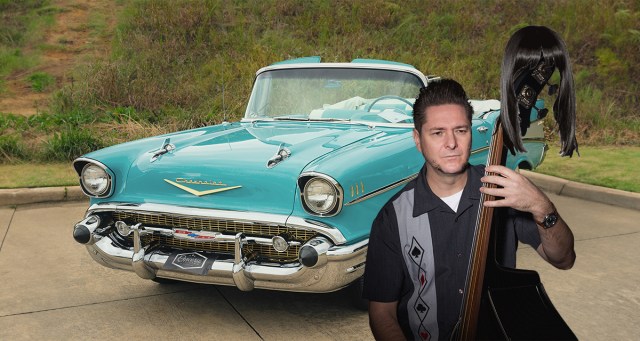 Rockabilly Guy Caught Using Upright Bass in Wig for Carpool Lane