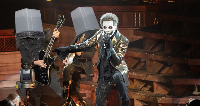 Ghost Plays Show With Hotel Wastebaskets Over Heads After Luggage Containing Masks Gets Lost at Airport