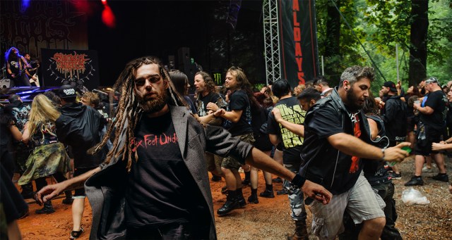 Guy Wearing Six Feet Under Shirt at Death Metal Show Either Undercover Cop or Just Chris Barnes